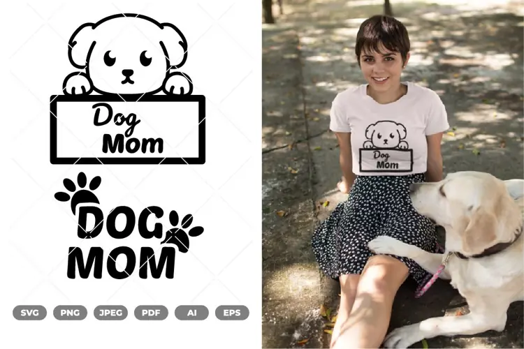 Dog Mom SVG & Clipart