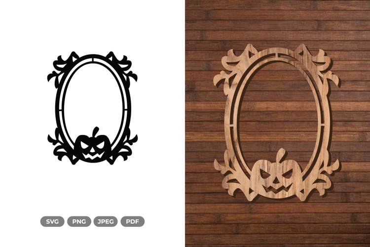 Halloween Frame SVG & Clipart - Cut Files