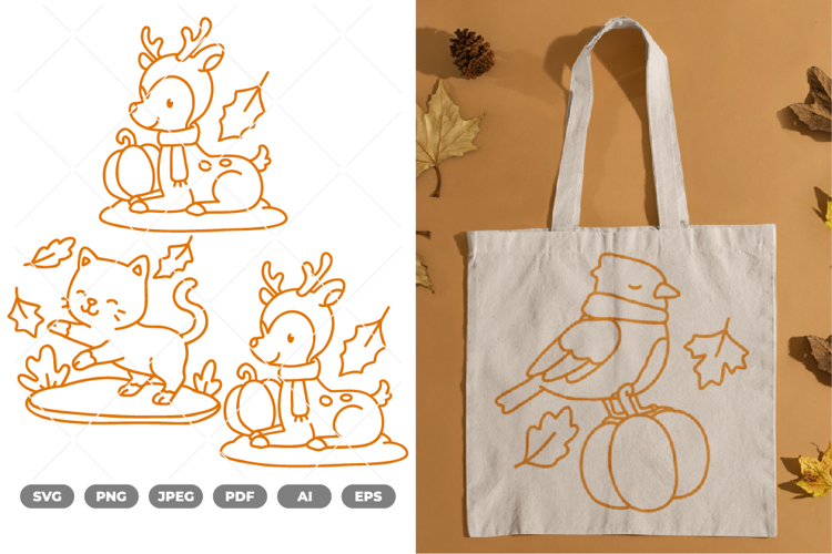 Autumn Animal SVG & Clipart
