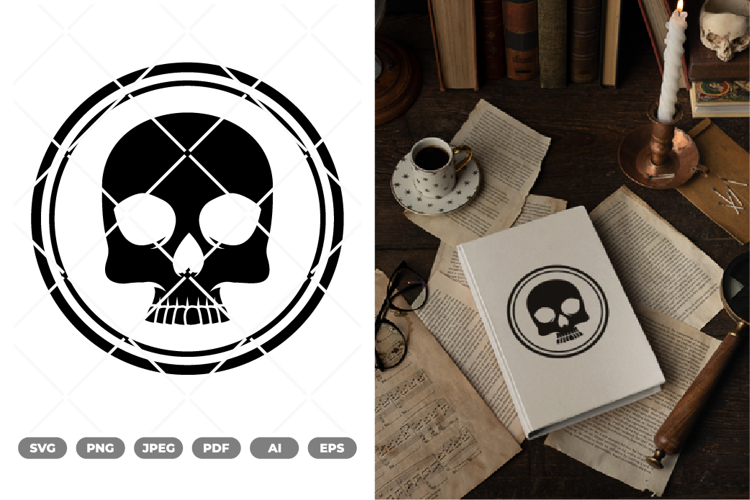 Skull SVG & Clipart example image 1