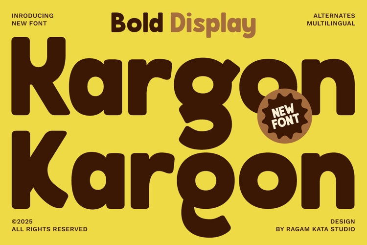 kargon - Bold Display Sans Font