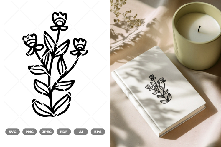 Wildflower SVG   Clipart