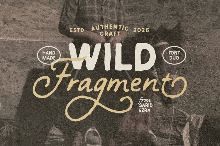 Wild Fragment - Handmade Font Duo example image 1