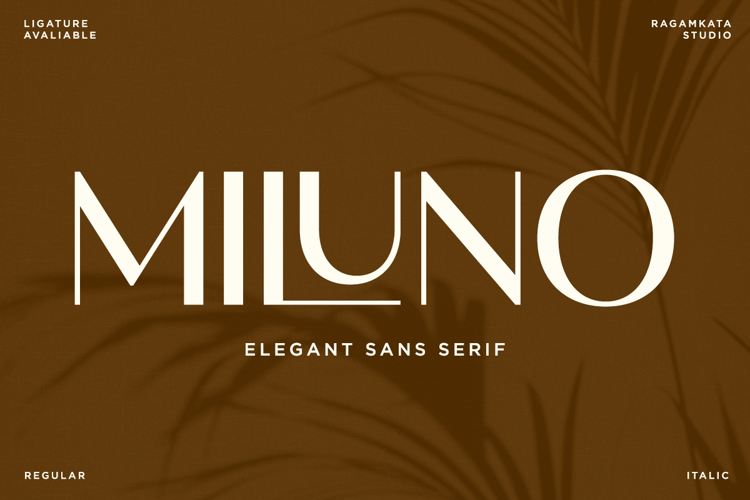 Miluno - Elegant Sans Serif
