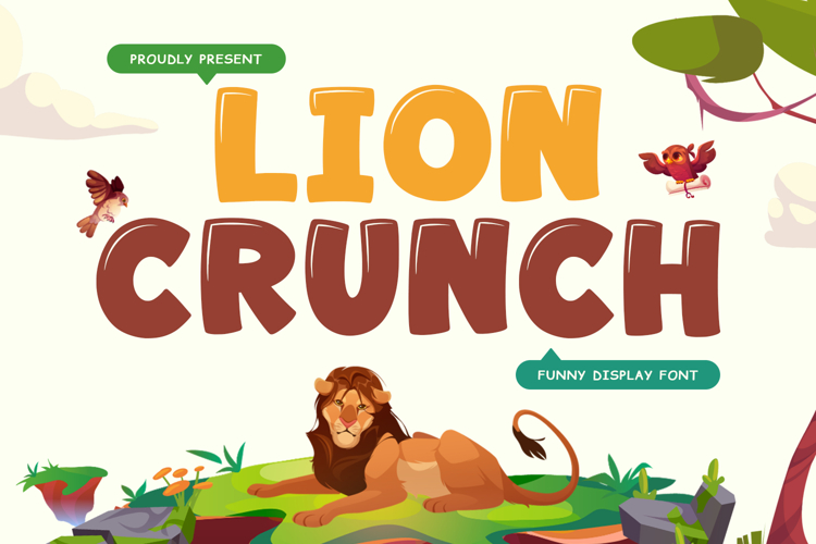 Lion Crunch - Food Font