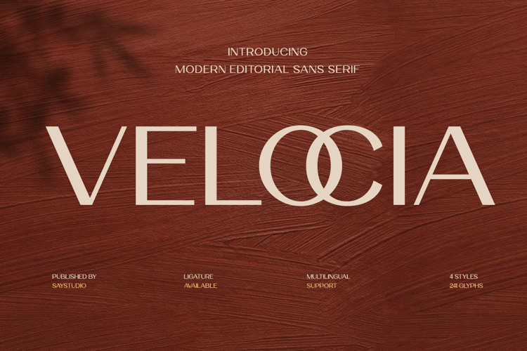 Velocia - Modern Editorial Sans Serif