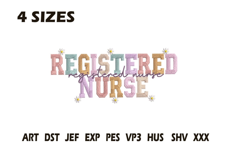 Registered Nurse Embroidery Designs 