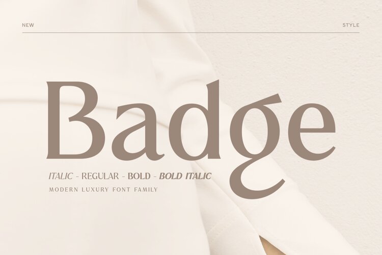Badge - Modern Luxury Font Family example image 1
