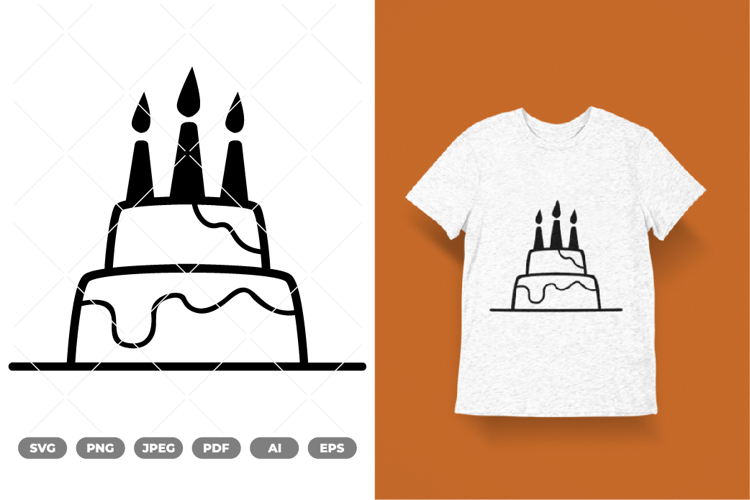 Birthday Cake SVG & Clipart