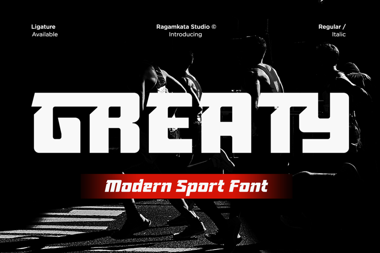Greaty Modern Sport Font