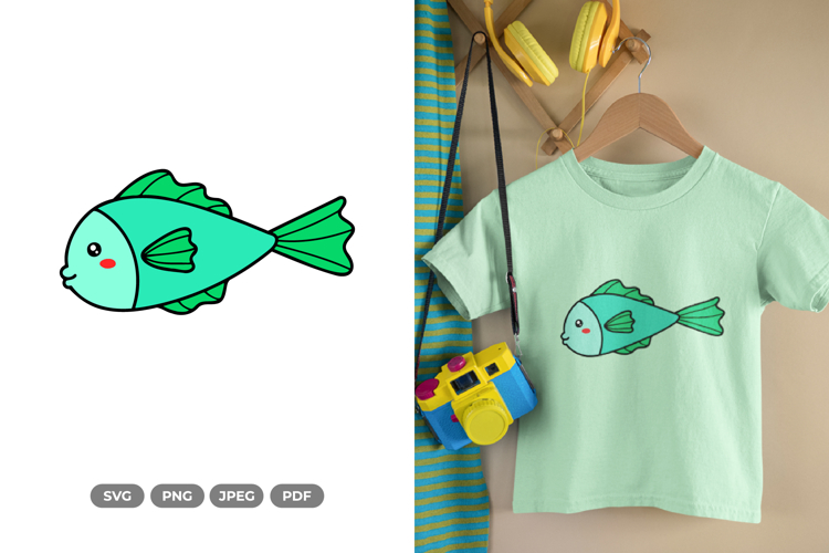Cute Fish Svg Image 17