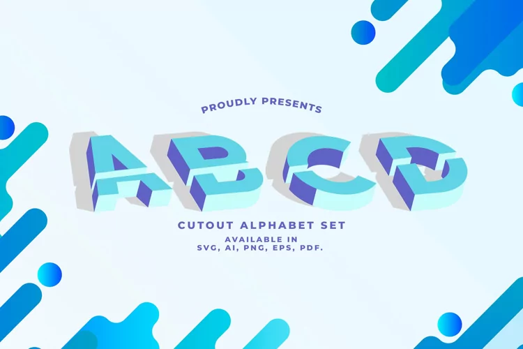 Cutout Alphabet Set
