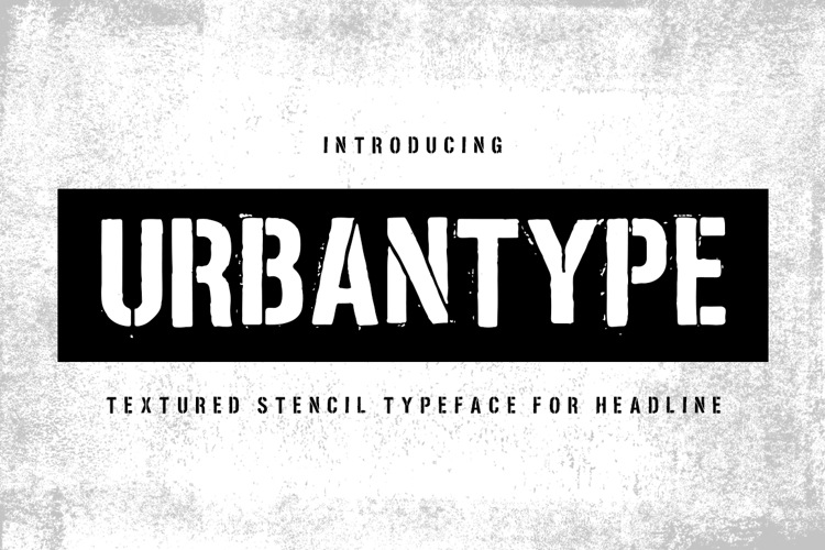 Urbantype Font - Grunge Effect