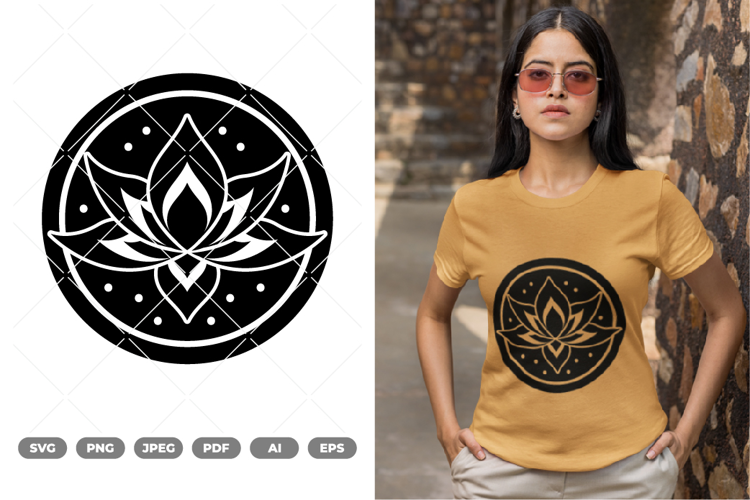 Tribal Lotus SVG & Clipart