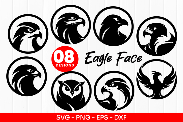 Eagle Face Logo Eagle Head Silhouette Vector