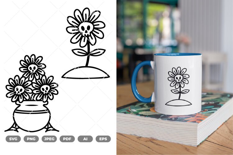Poison Flowers SVG & Clipart example image 1
