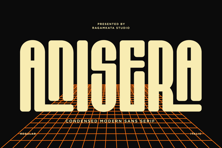 Anisera - Condensed Modern Sans Serif