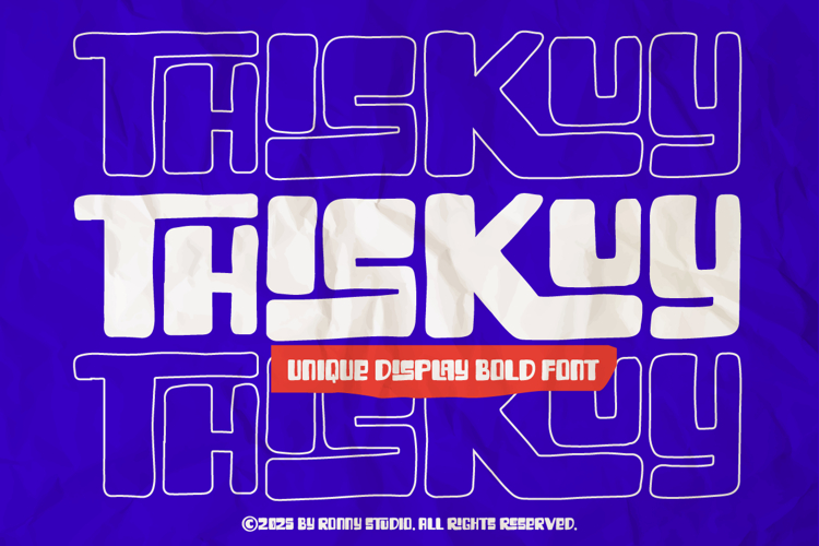 Thiskuy - Unique Display Bold Font