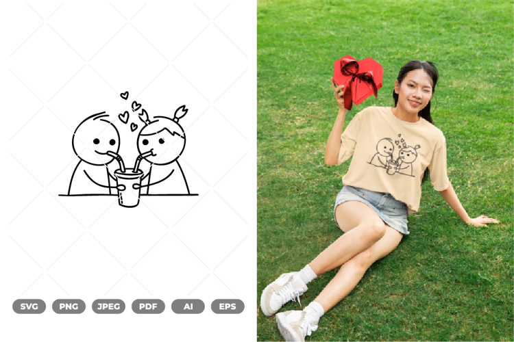 Valentine Doodle SVG   Clipart