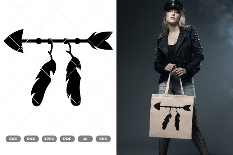 Arrow Boho SVG & Clipart example image 1