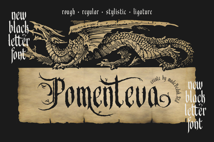 Pomenteva - Blackletter Typeface