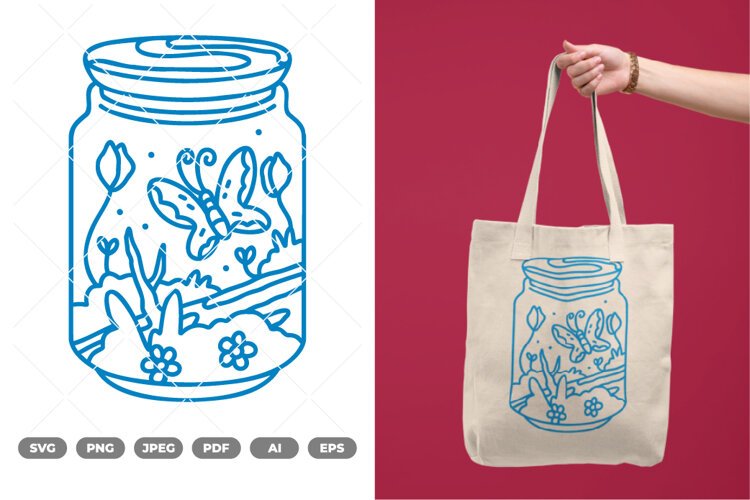 Magical Jar SVG & Clipart example image 1