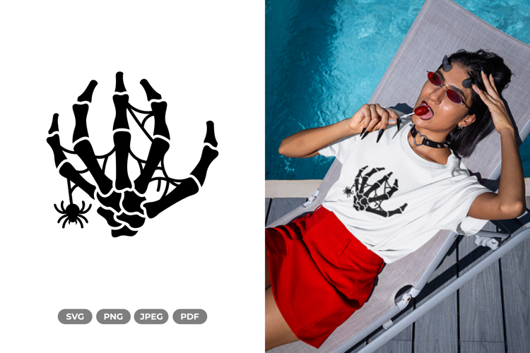 Skeleton Hand SVG & Clipart - Halloween SVG