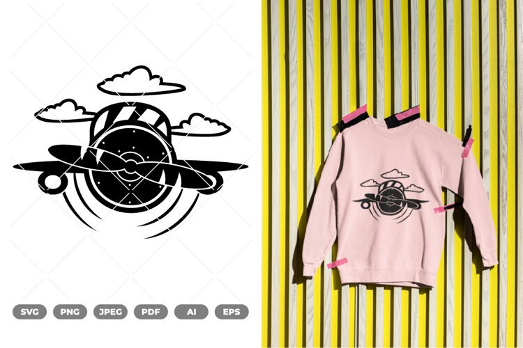 Airplane SVG & Clipart example image 1