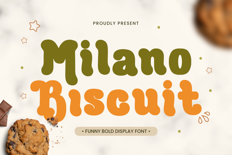 Milano Biscuit - Food Font