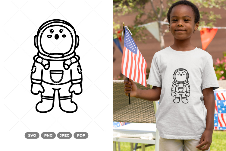 Astronaut Cartoon Image 6