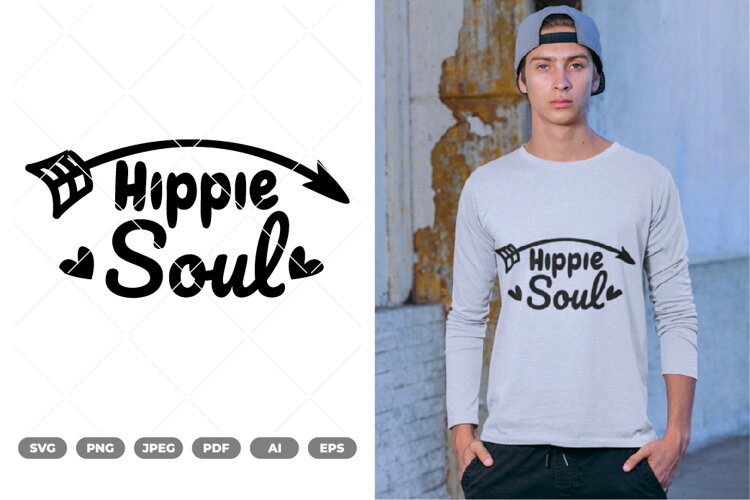 Hippie Soul SVG & Clipart example image 1