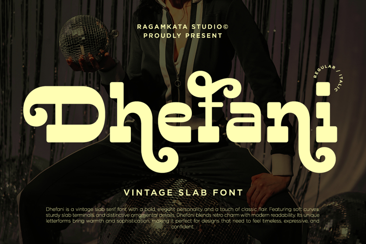 Dhefani Vintage Slab Font