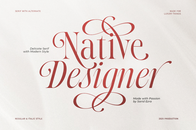 Native Designer - Delicate Serif