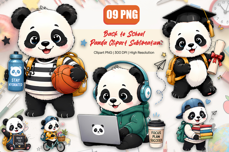 Cute Panda Clipart
