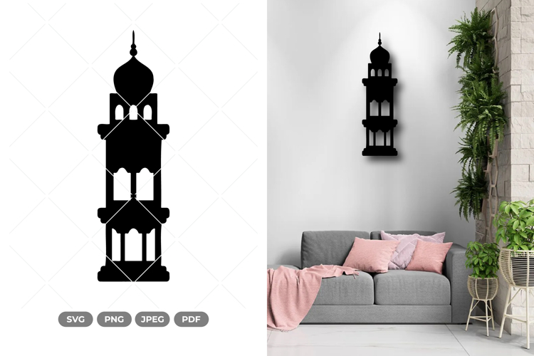 Mosque Minarets Silhouette SVG & Clipart