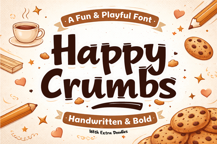 Happy Crumbs Playful Handwritten Font