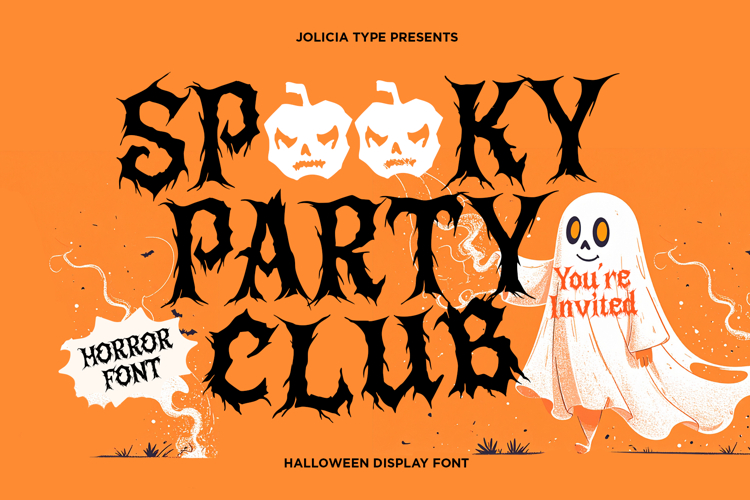 Spooky Party Club | Halloween Horror Font