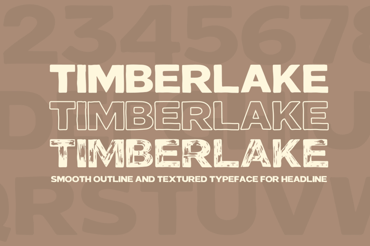 Timberlake Font - Rough