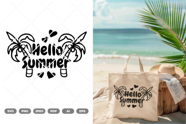 Hello Summer SVG & Clipart