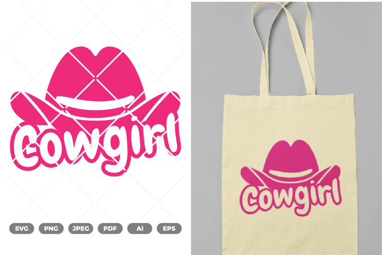 Cowgirl Hat SVG & Clipart example image 1