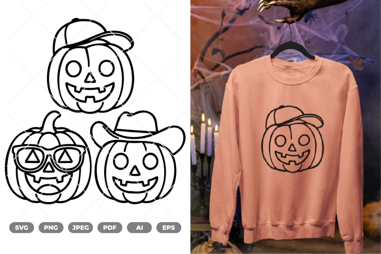 Cute Pumpkin SVG & Clipart