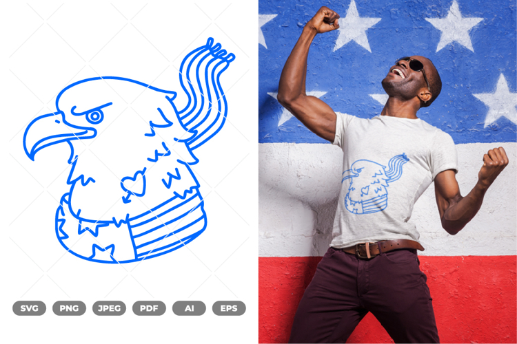 Patriotic Eagle Svg Image 5