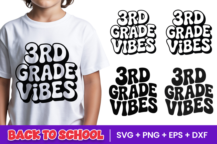 3rd Grade Vibes SVG PNG