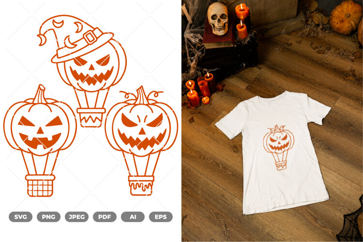 Hot Air Balloon SVG & Clipart example image 1
