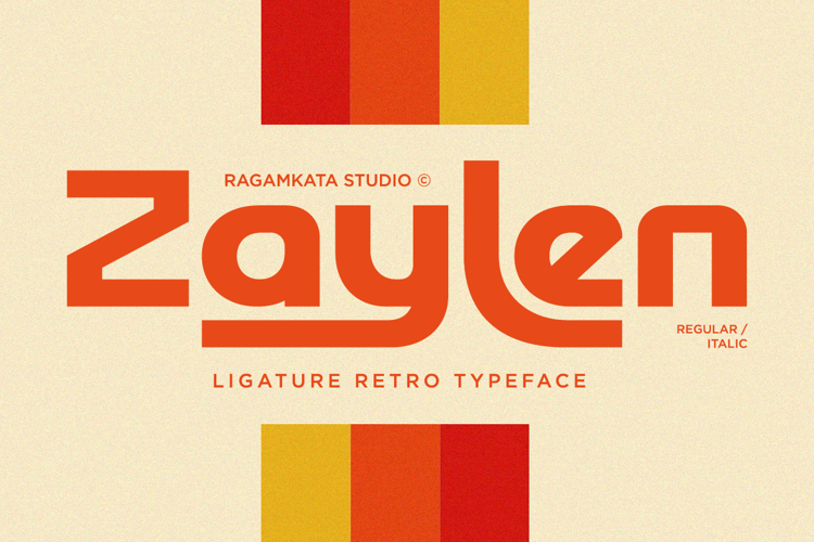 Zaylen - Ligature Retro Font