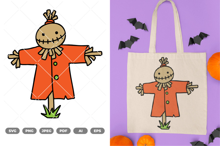 Scarecrow Colored SVG & Clipart