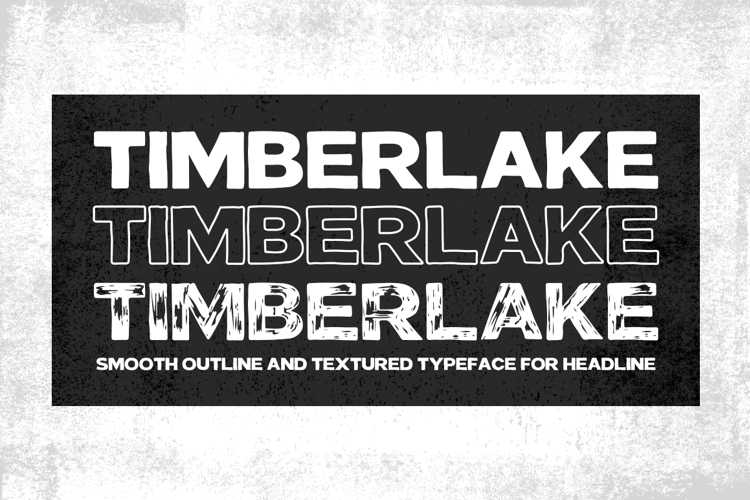 Timberlake Font - Rough