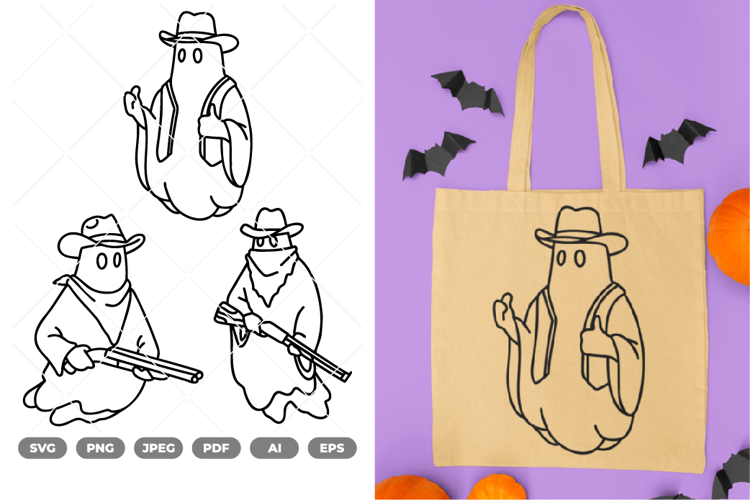 Cowboy Halloween SVG & Clipart