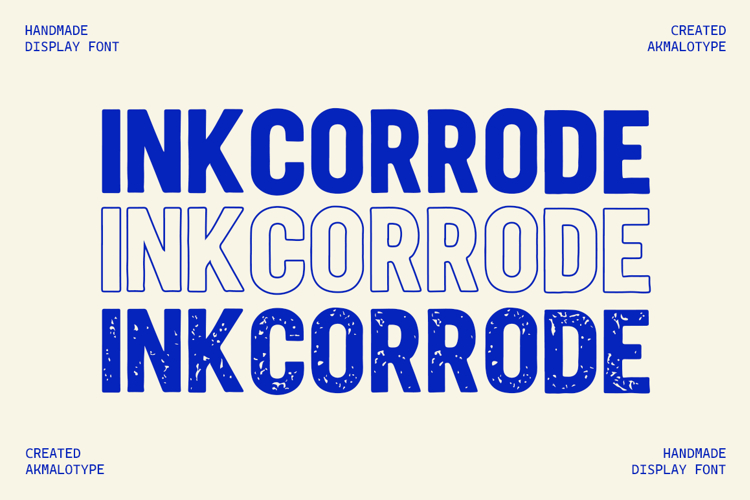 Inkcorrode Font - Distressed