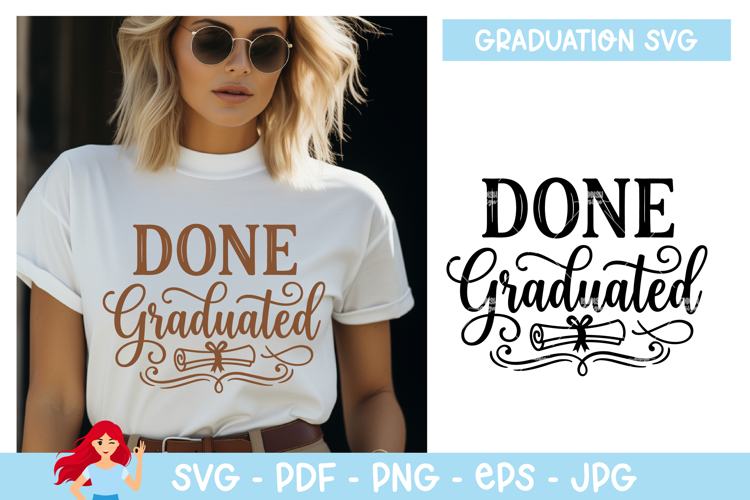 Done graduated SVG, Graduation inspired SVG